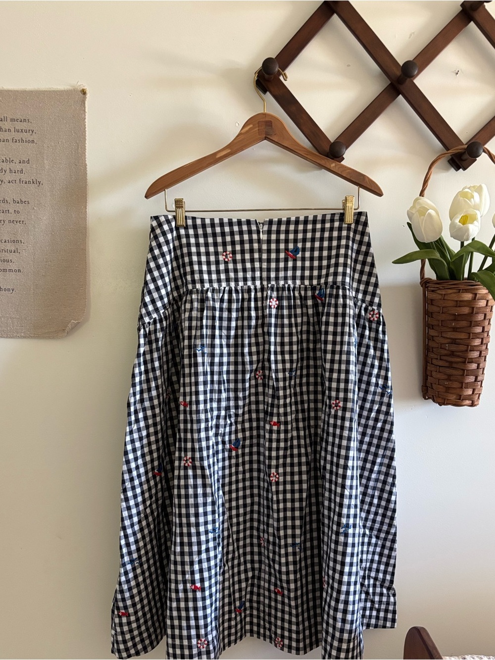 ginham midi skirt - Picture 4 of 4